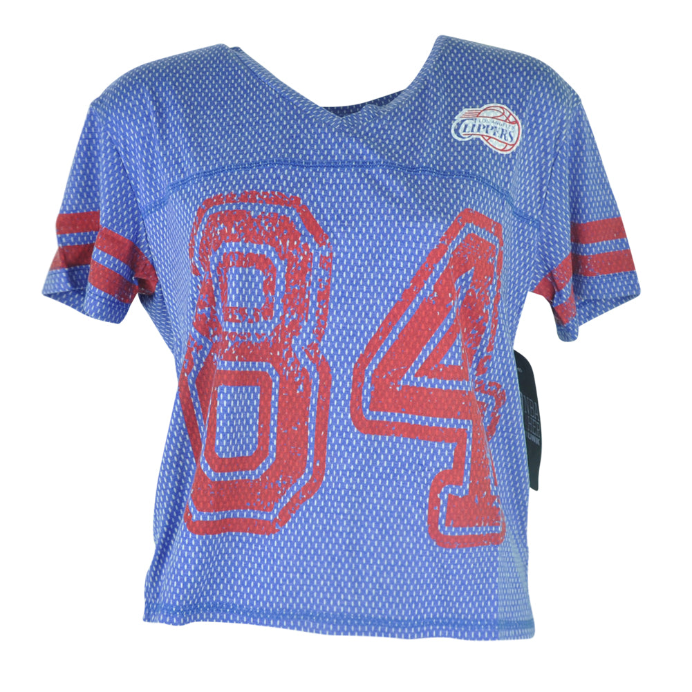 NBA UNK Los Angeles Clippers Women Ladies End Zone V-Neck Jersey Tshirt