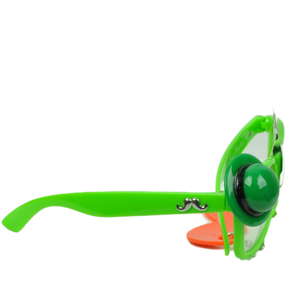 Sun Staches Green St Patricks Day Saint Pattys Lucky Irish Mustache Glasses Clear