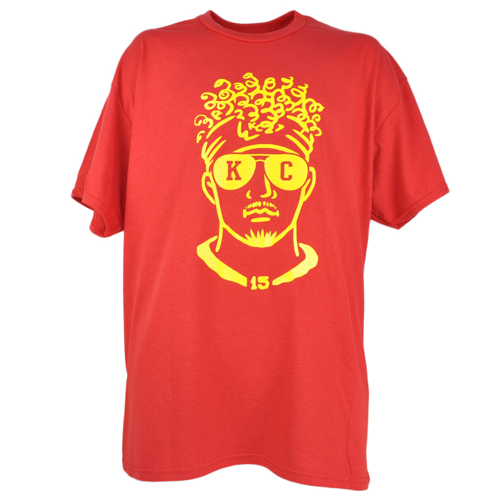 NFL Kansas City Chiefs Patrick Mahomes #15 Short Sleeve Man Red Tshirt Tee