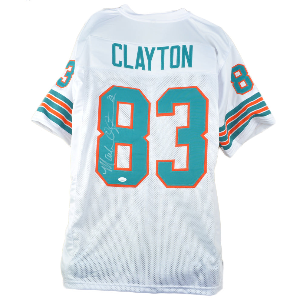 NFL Miami Dolphins Mark Clayton #83 Autographed Signed Jersey Replica White