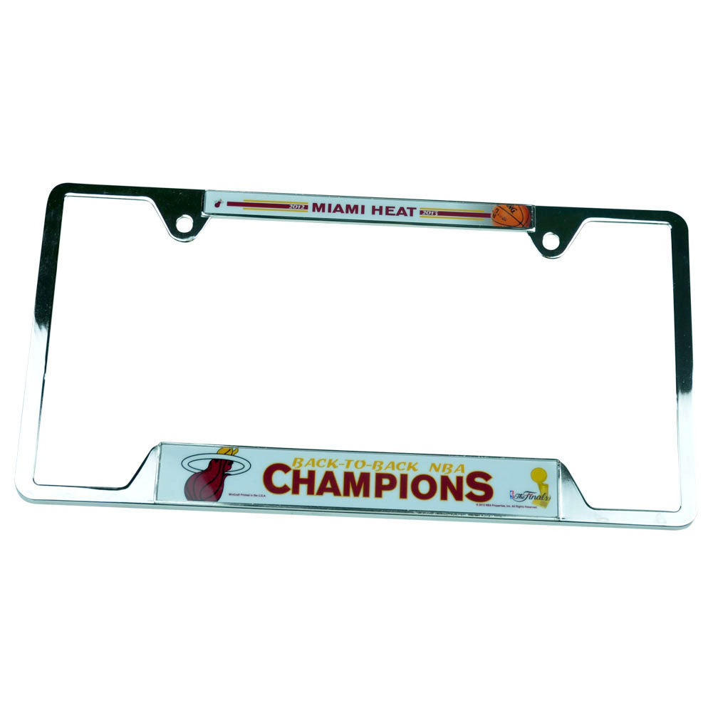 NBA Miami Heat Back To Back Champions 2012 2013 The Final Chrome Plate Car Tag