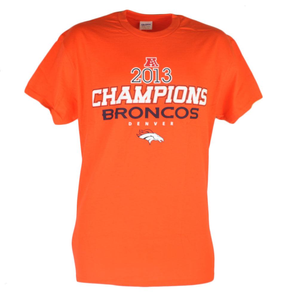 NFL Denver Broncos Offside 2013 Champions Mens Tshirt Champs Tee Orange