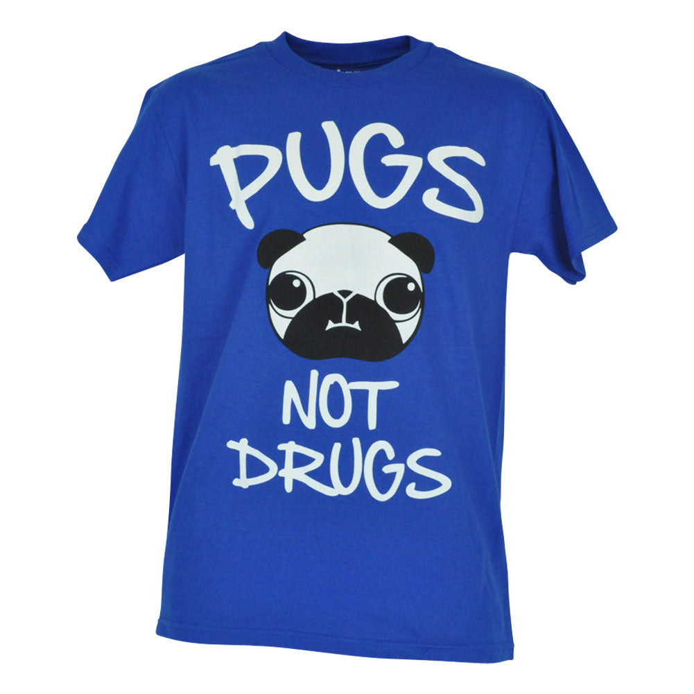 Pugs Not Drugs Say No To Drugs Novelty Brand Tshirt Funny Mens Adult Tee