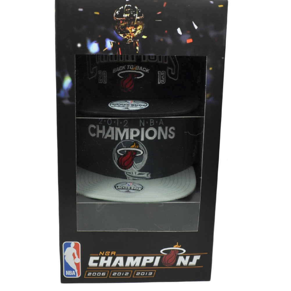 NBA Miami Heat Limited Edition Champions Set 2006 2012 2013 Hats Adidas Adjustable