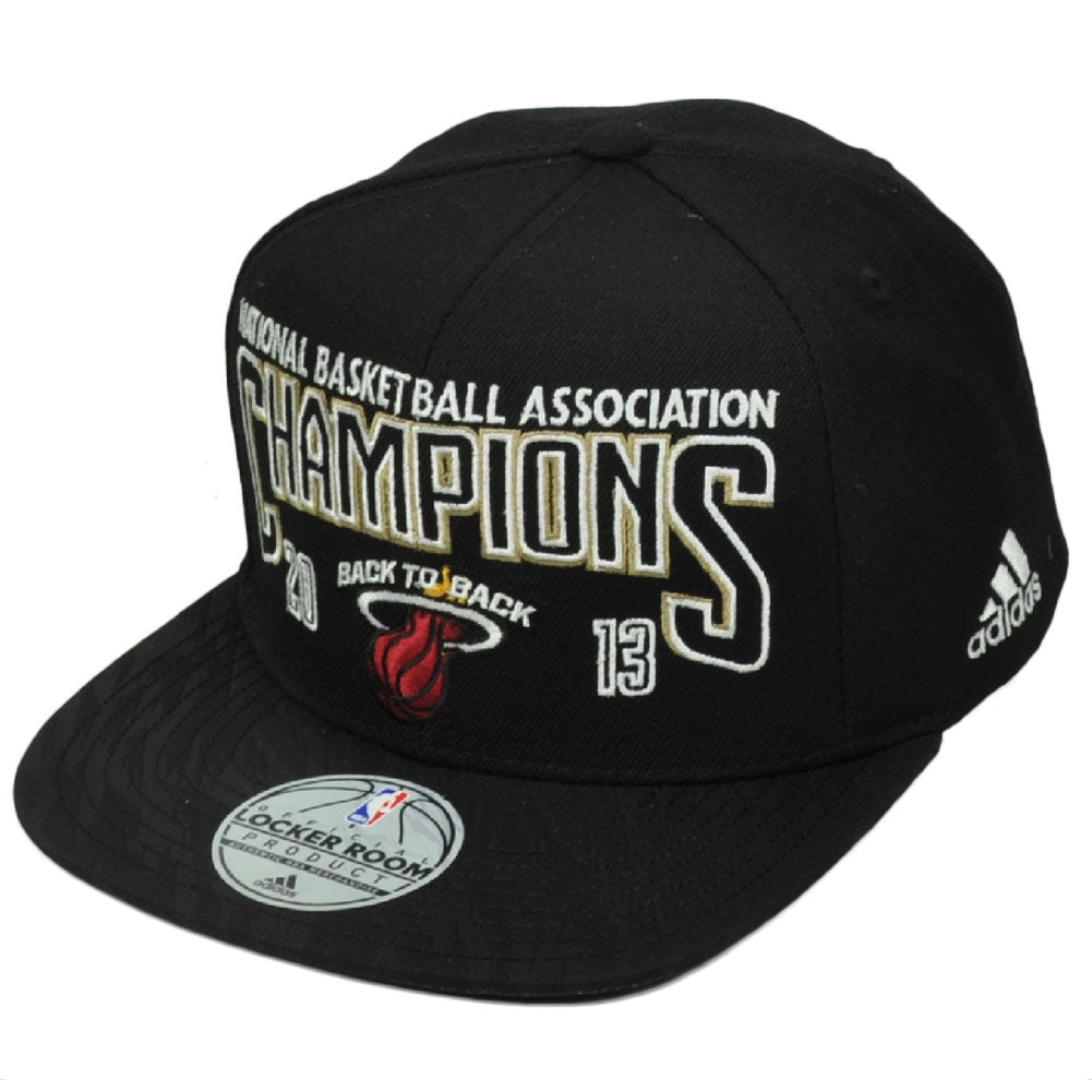 NBA Miami Heat Limited Edition Champions Set 2006 2012 2013 Hats Adidas Adjustable