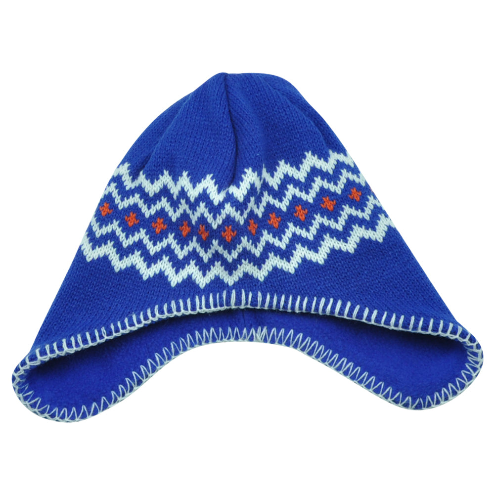 NCAA Boise State Broncos Chalet Ear Flap Toddler Boys Knit Beanie Toque Blue Hat