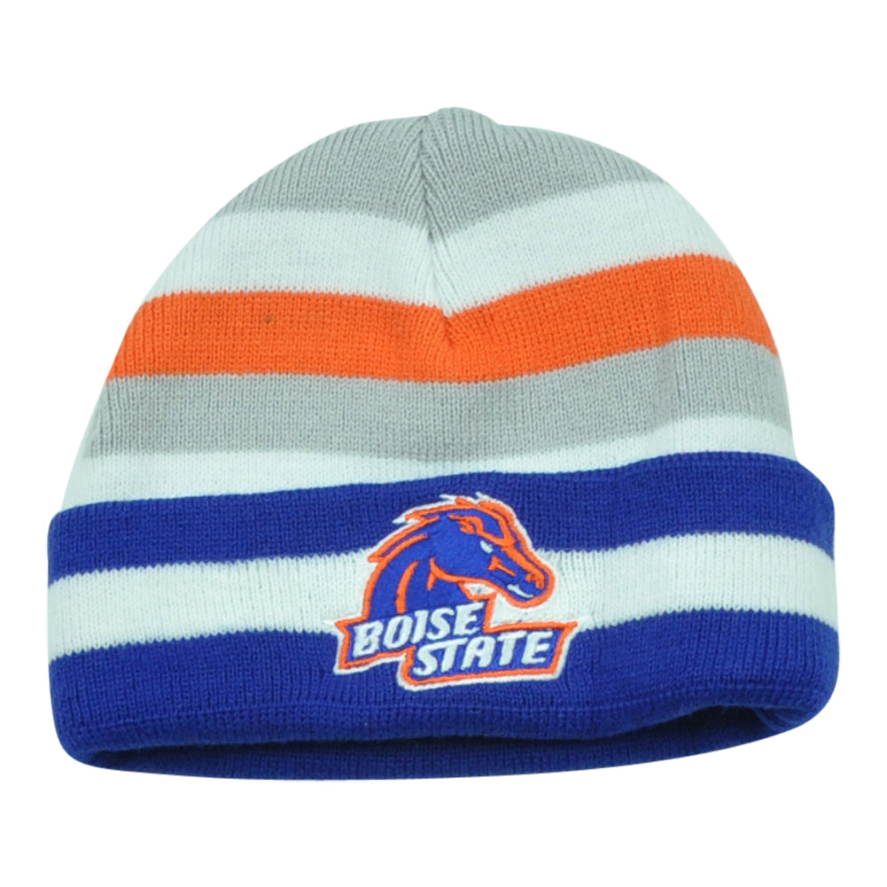 NCAA Boise State Broncos Lil Sweet B Striped Toddler Cuffed Knit Beanie Hat Boys