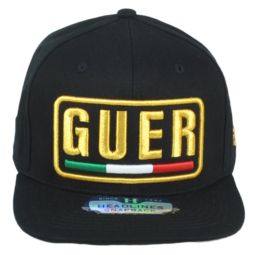 Guerrero Guer Mexico State Shield Flag Adjustable Flat Bill Adults Gorra Hat Cap