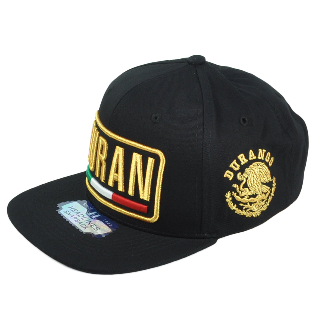 Durango Duran Mexico State Shield Flag Adjustable Flat Bill Adults Gorra Hat Cap