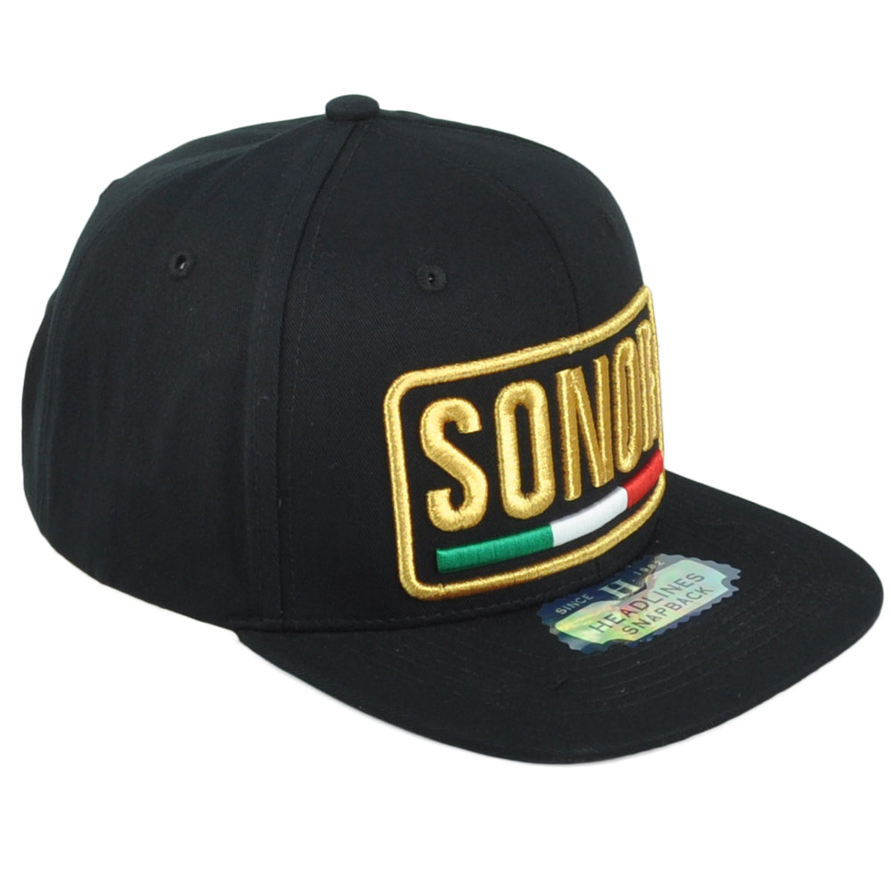 Sonora Sonor Mexico State Shield Flag Adjustable Flat Bill Adults Gorra Hat Cap