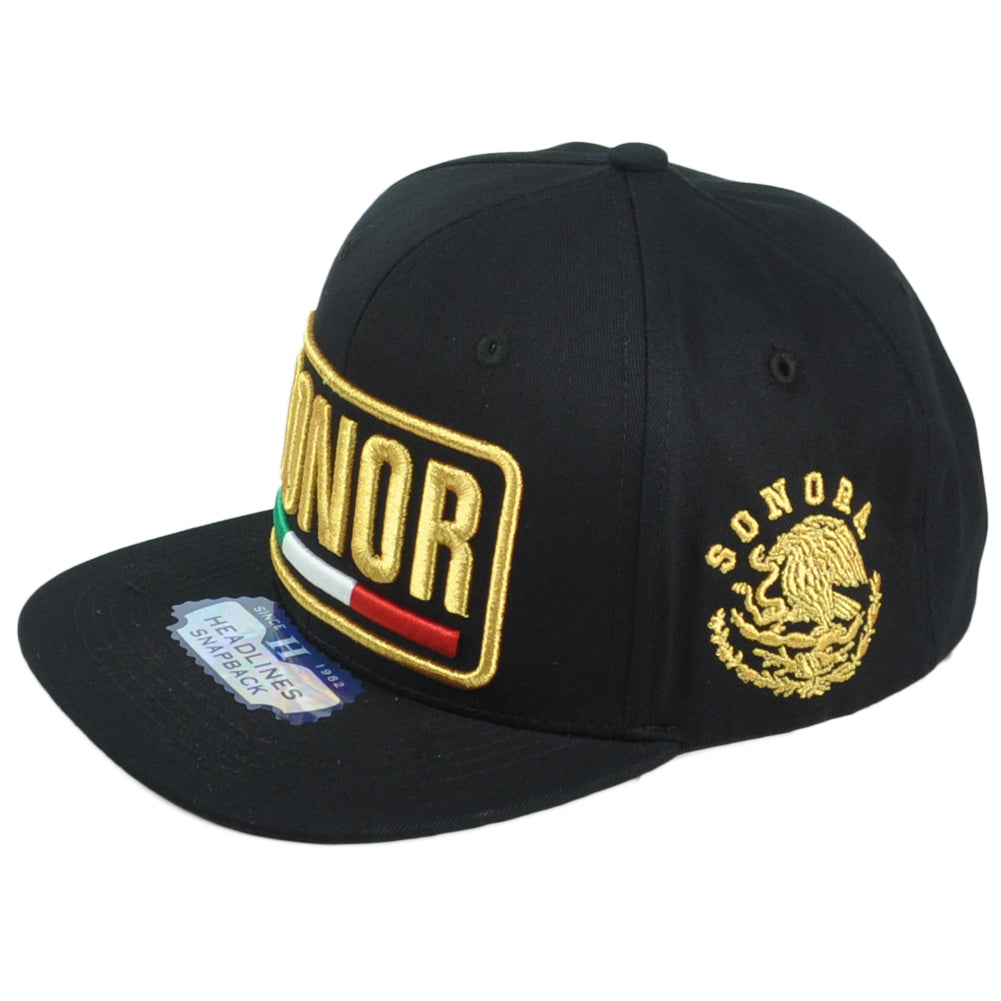 Sonora Sonor Mexico State Shield Flag Adjustable Flat Bill Adults Gorra Hat Cap