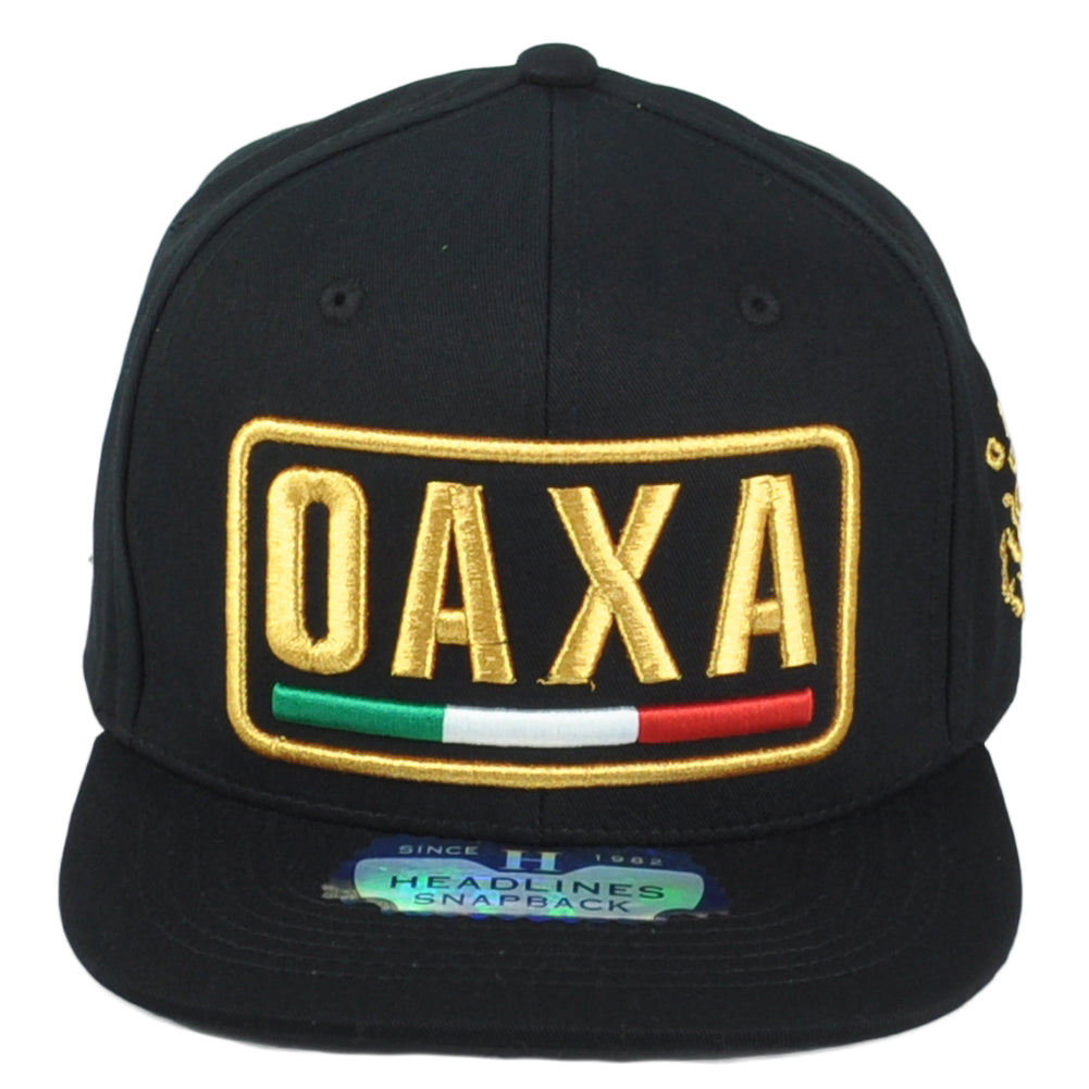 Oaxaca Oaxa Mexico State Shield Flag Adjustable Flat Bill Adult Gorra Hat Cap
