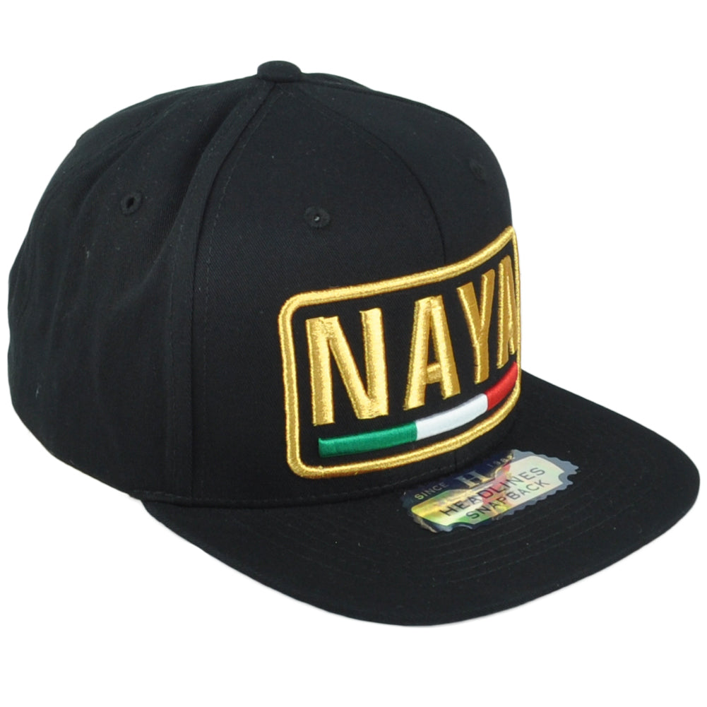 Nayarit Naya Mexico State Shield Flag Adjustable Flat Bill Adult Gorra Hat Cap