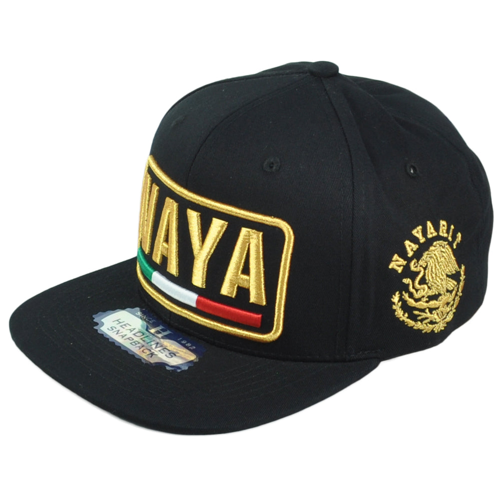 Nayarit Naya Mexico State Shield Flag Adjustable Flat Bill Adult Gorra Hat Cap