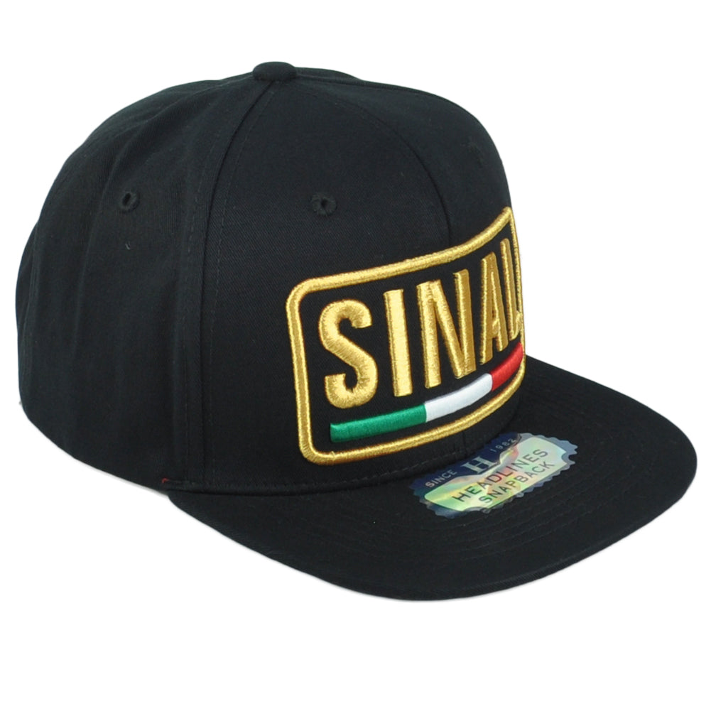 Sinaloa Sinal Mexico State Shield Flag Adjustable Flat Bill Adults Gorra Hat Cap