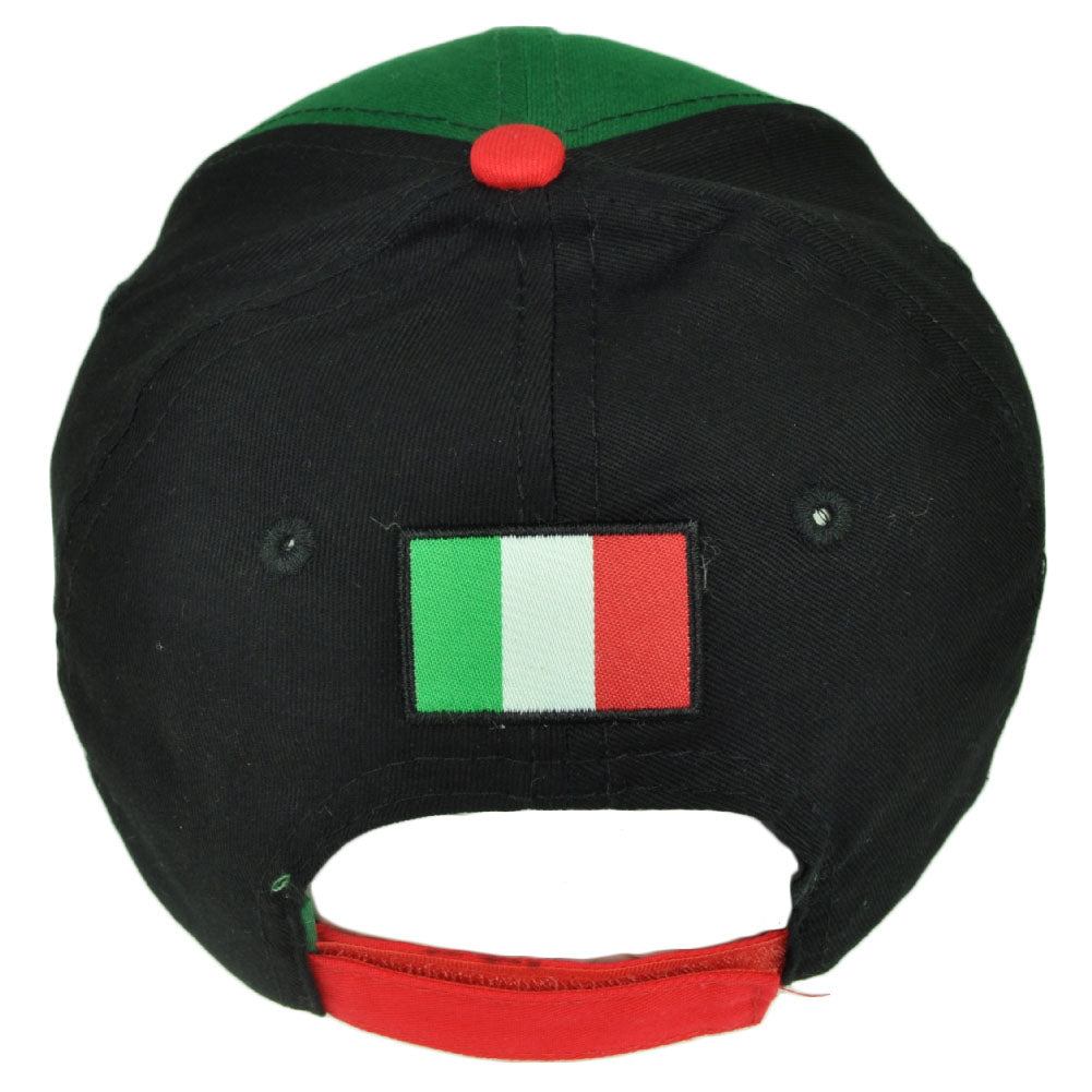 Mexico Mexican Flag Country Green Black Hat Cap Adjustable Two Tone Gorra