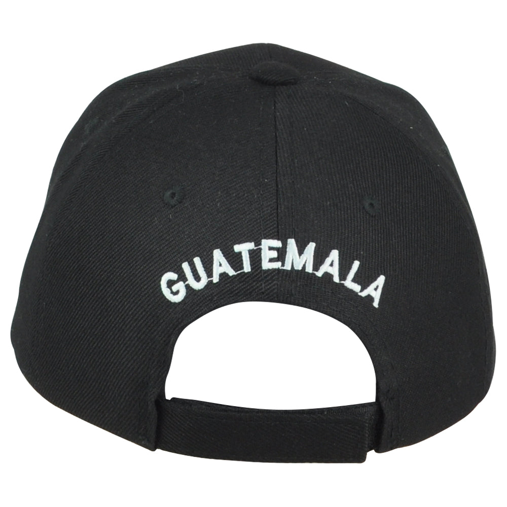 Guatemala Central America Country Black Curved Bill Adjustable Adults Hat Cap