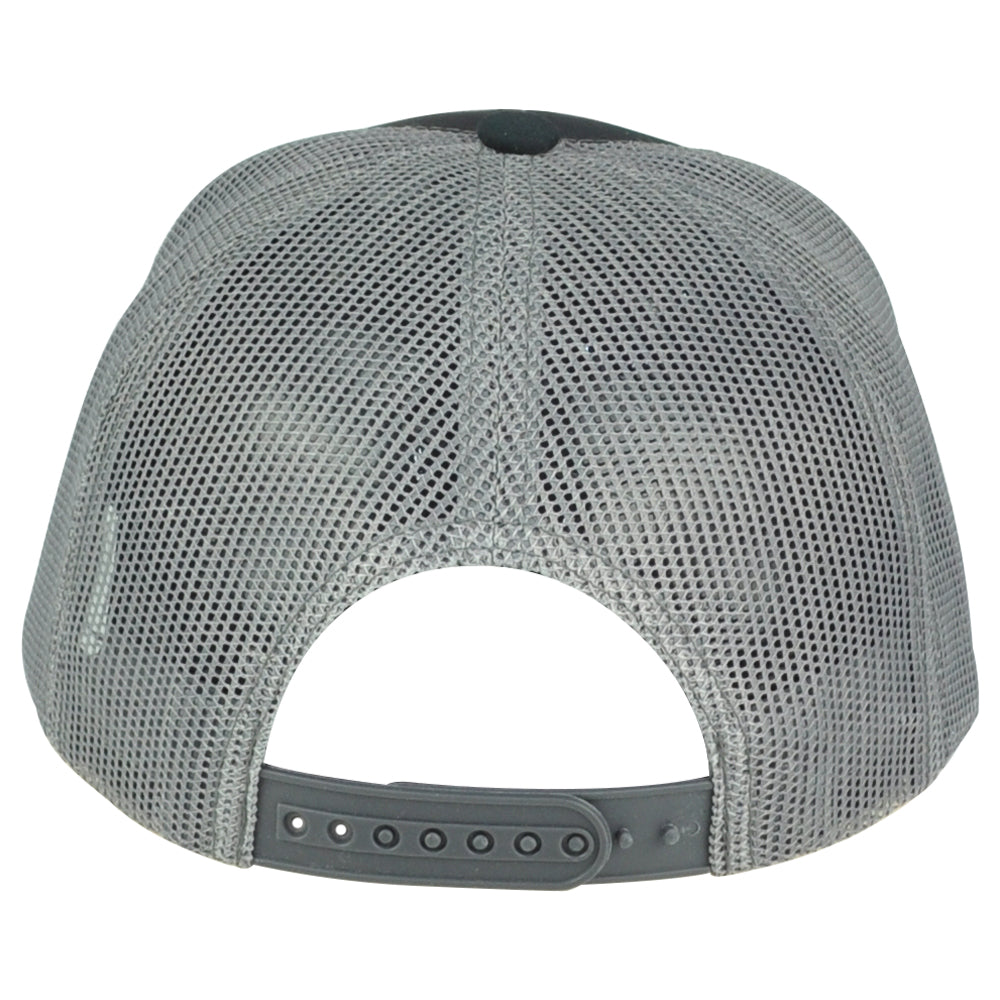 Republic California USA 1850 Black Gray Adjustable Patch Mesh Trucker Hat Cap