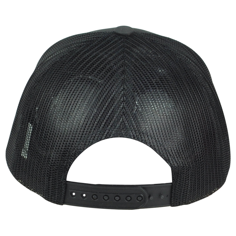 Republic California State Grey Black Adjustable Patch Mesh Trucker Men Hat Cap