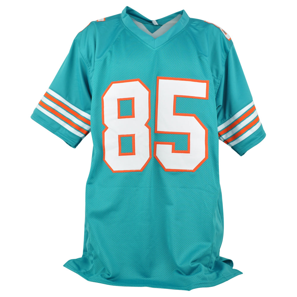NFL Miami Dolphins Mark Duper #85 Autographed Signed Jersey Teal JSA Ring Of