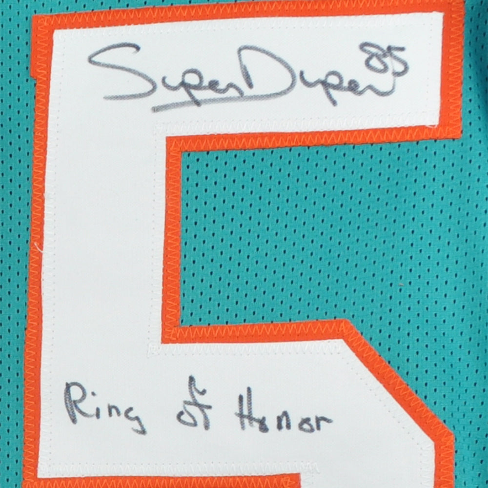 NFL Miami Dolphins Mark Duper #85 Autographed Signed Jersey Teal JSA Ring Of