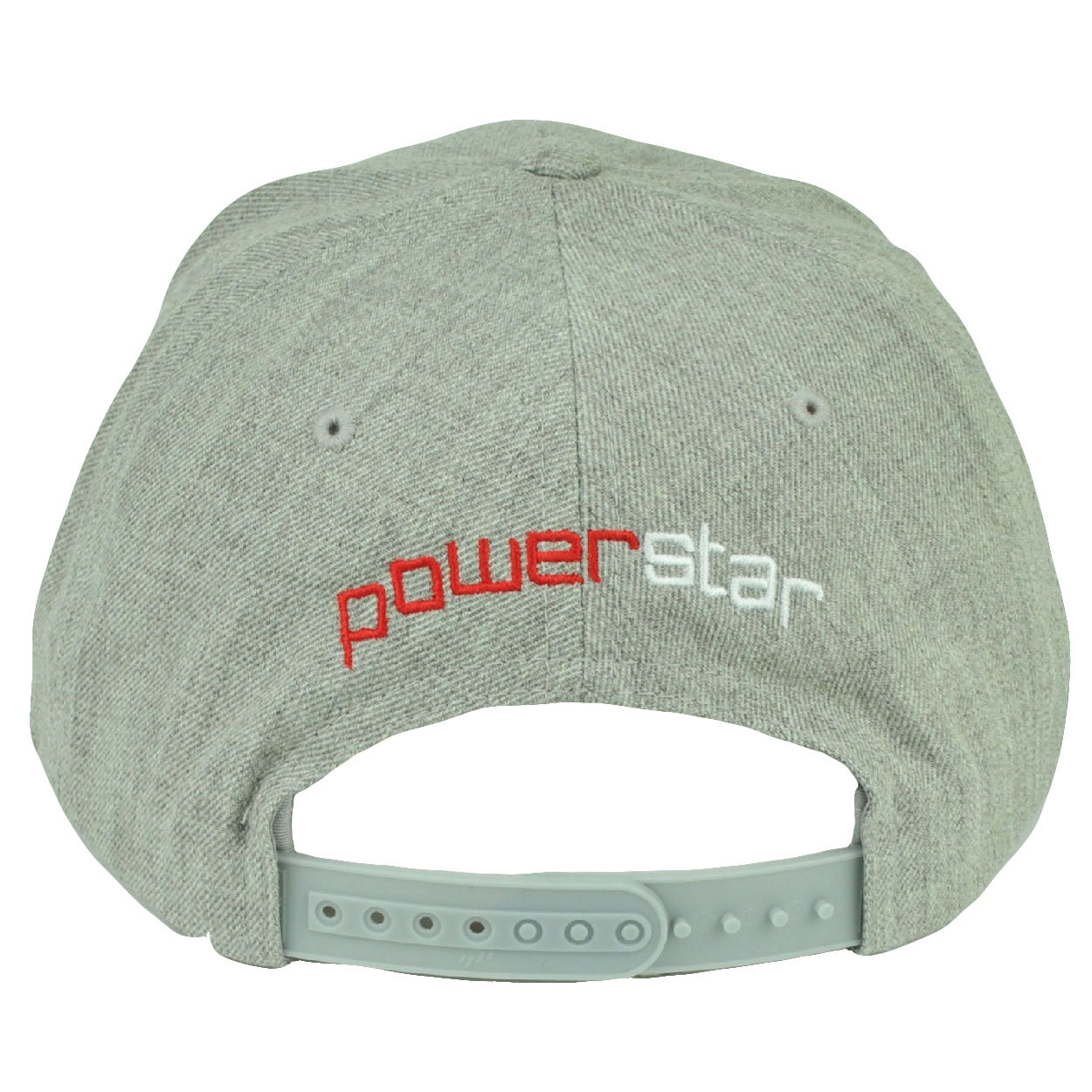 Power Star Branding Logo PBS Flat Bill Snapback Hat Cap Gray Headgear Sports