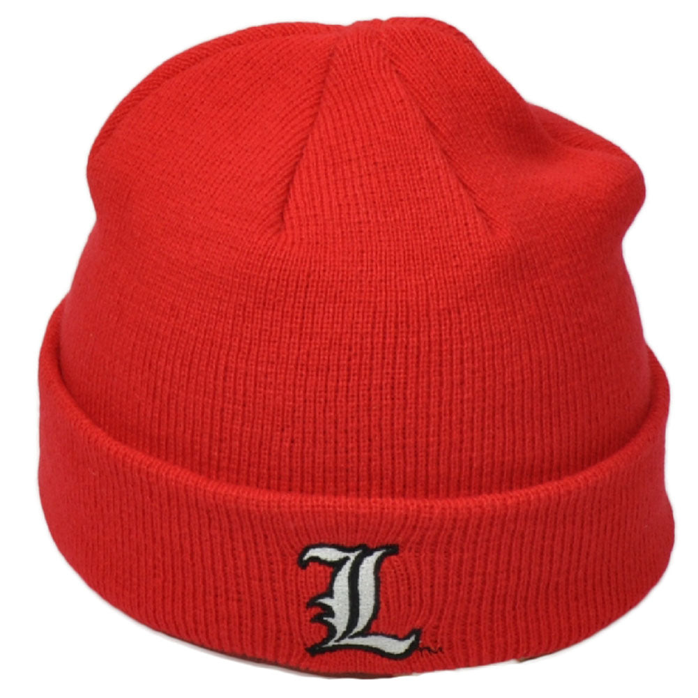 NCAA Louisville Cardinals Knit Beanie Cuffed Toque Skully One Size Red College