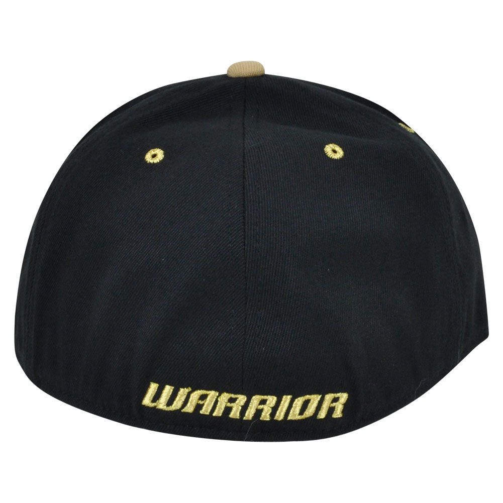 Warrior Winner 210 Fitted 7 1/4 - 7 5/8 Flat Bill Brand Hat Cap Lacrosse Black