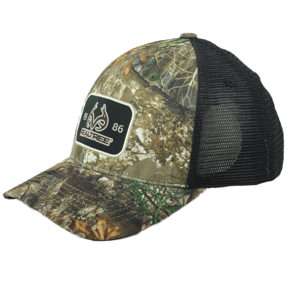 Realtree Edge 1986 Mesh Trucker Camouflage Blank Outdoors Men Adjustable Hat Cap