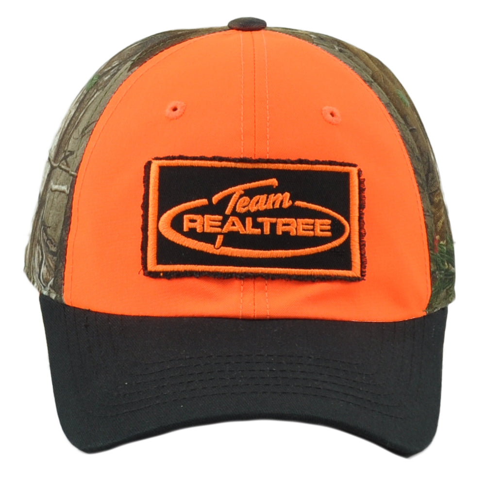 Team Realtree Orange Camouflage Blank Outdoors Snapcack Curved Bill Men Hat Cap