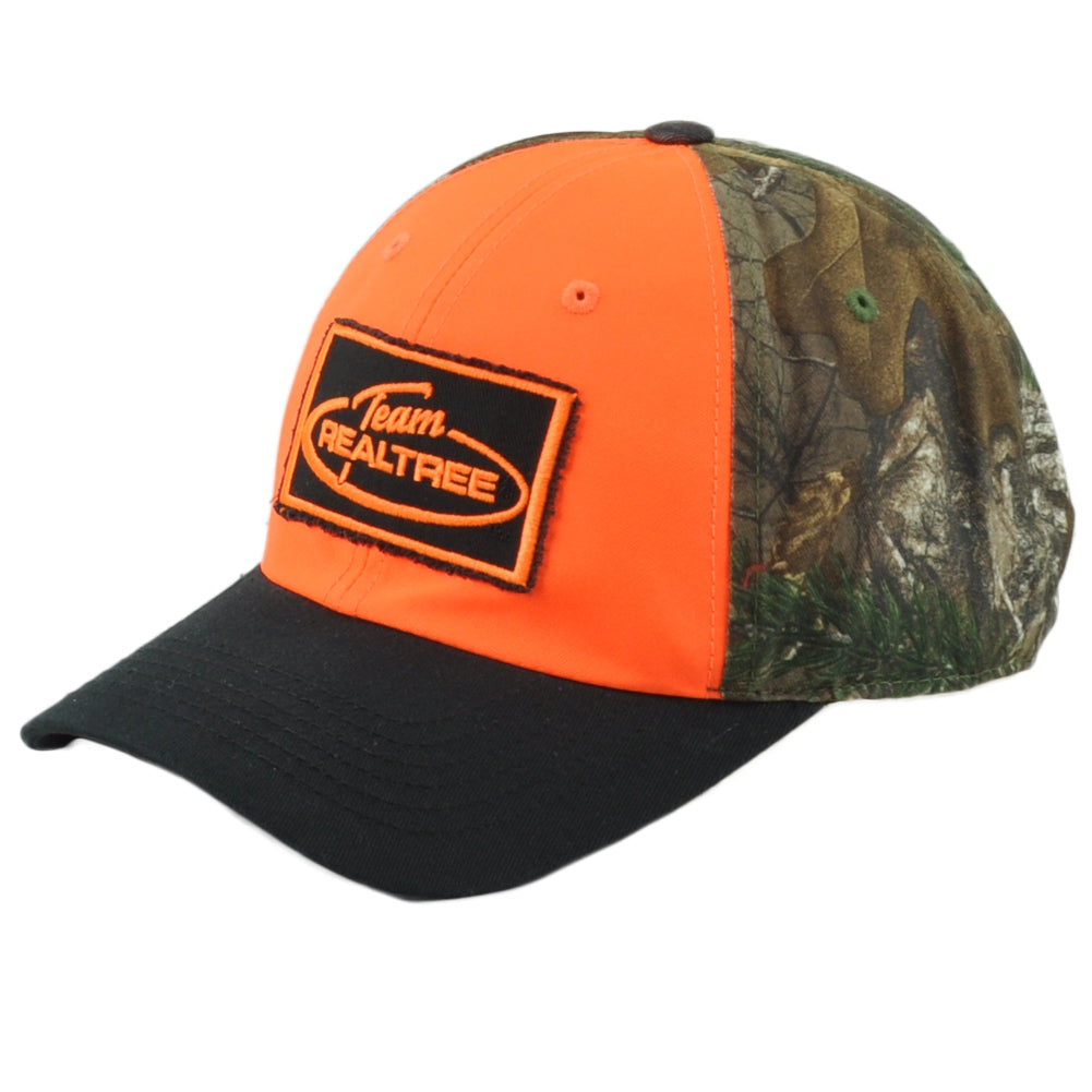 Team Realtree Orange Camouflage Blank Outdoors Snapcack Curved Bill Men Hat Cap