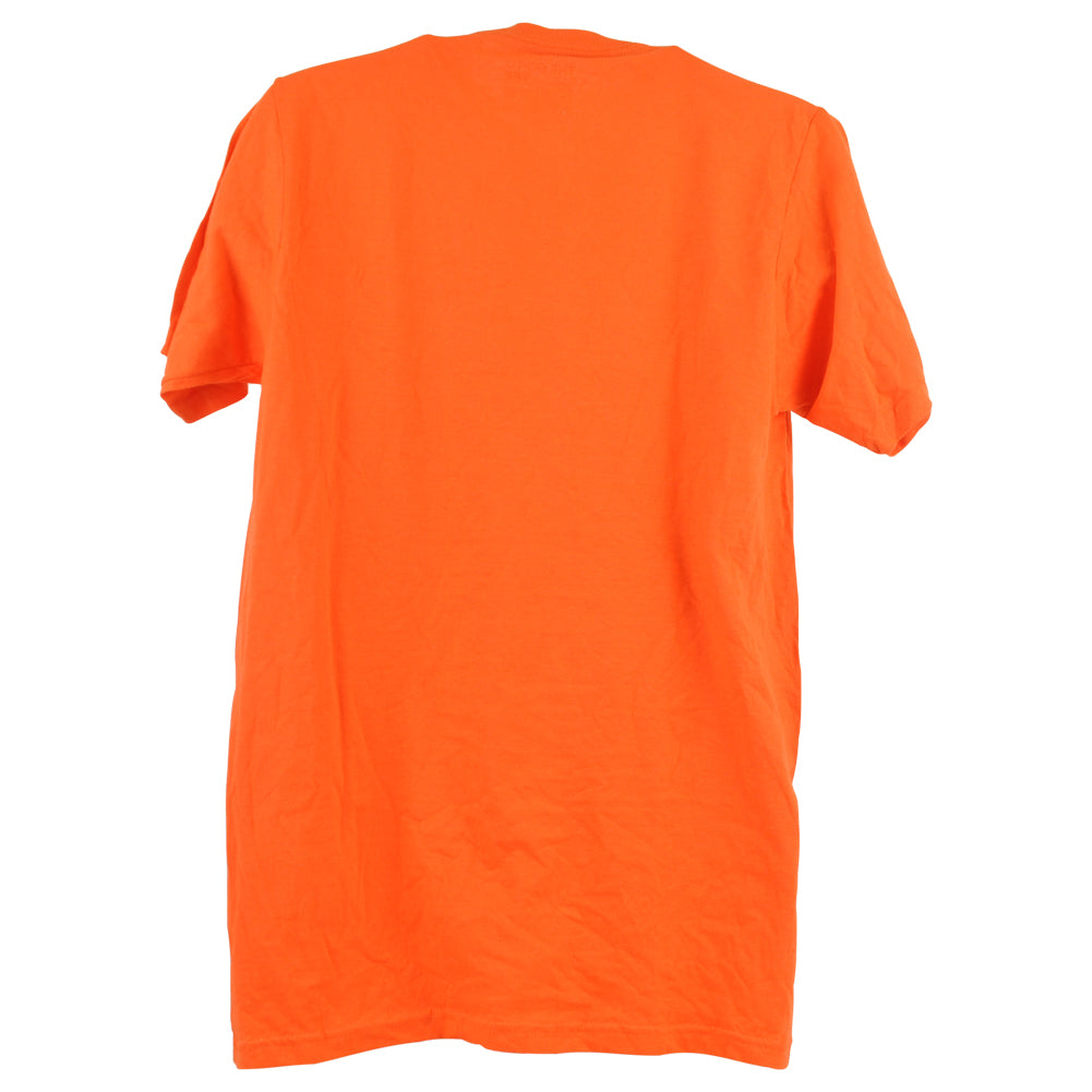 NCAA Adidas Miami Hurricanes Short Sleeve Stripe Orange Man Tshirt Tee