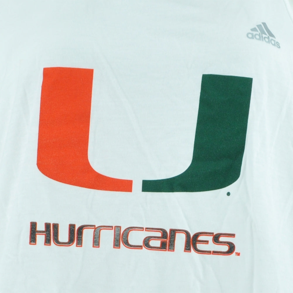 NCAA Adidas Miami Hurricanes Canes Tank Top Racerback Womens Ladies Tee