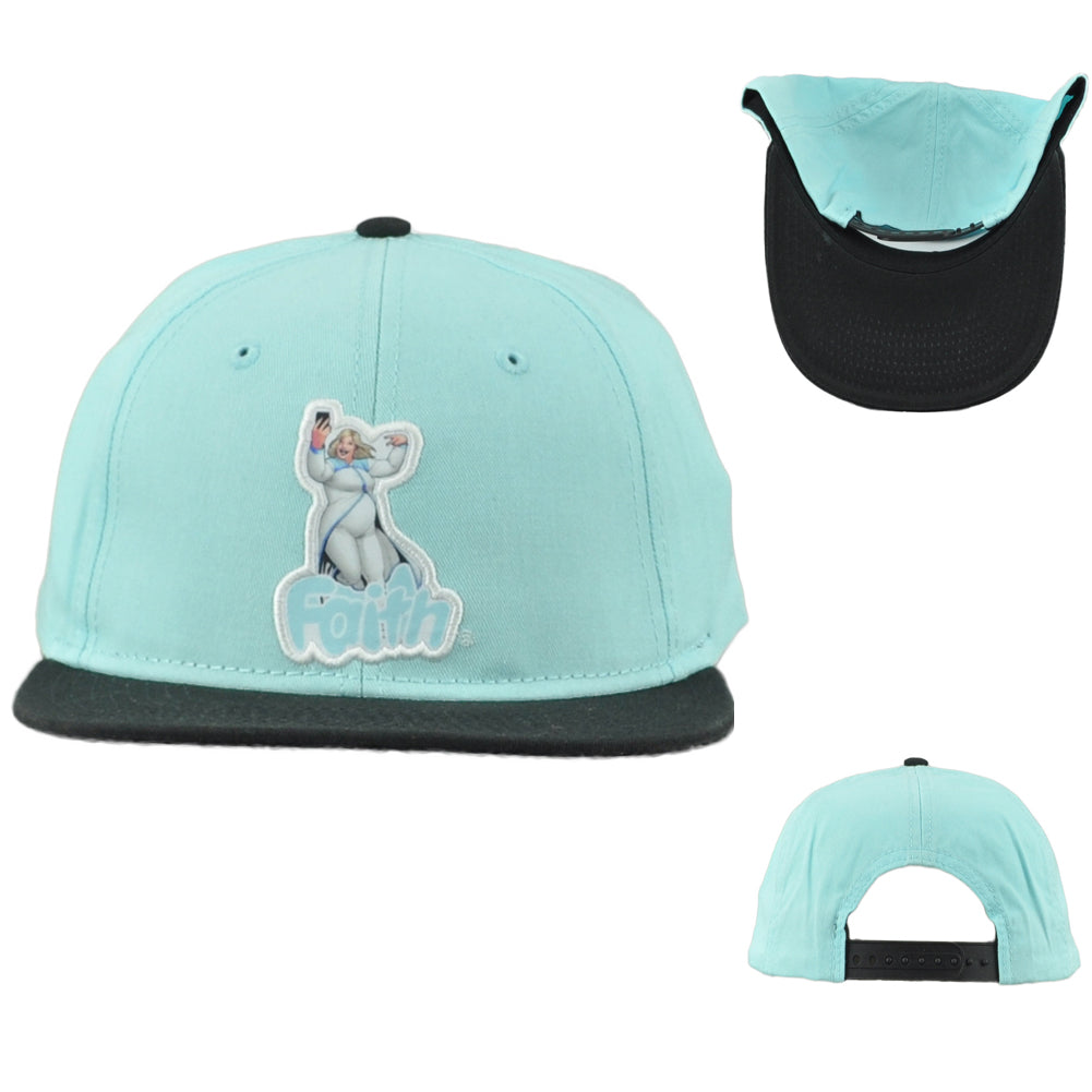 Pop Cult Faith Valiant Herber Comics Two Colors Flat Bill Snapback Adult Hat Cap