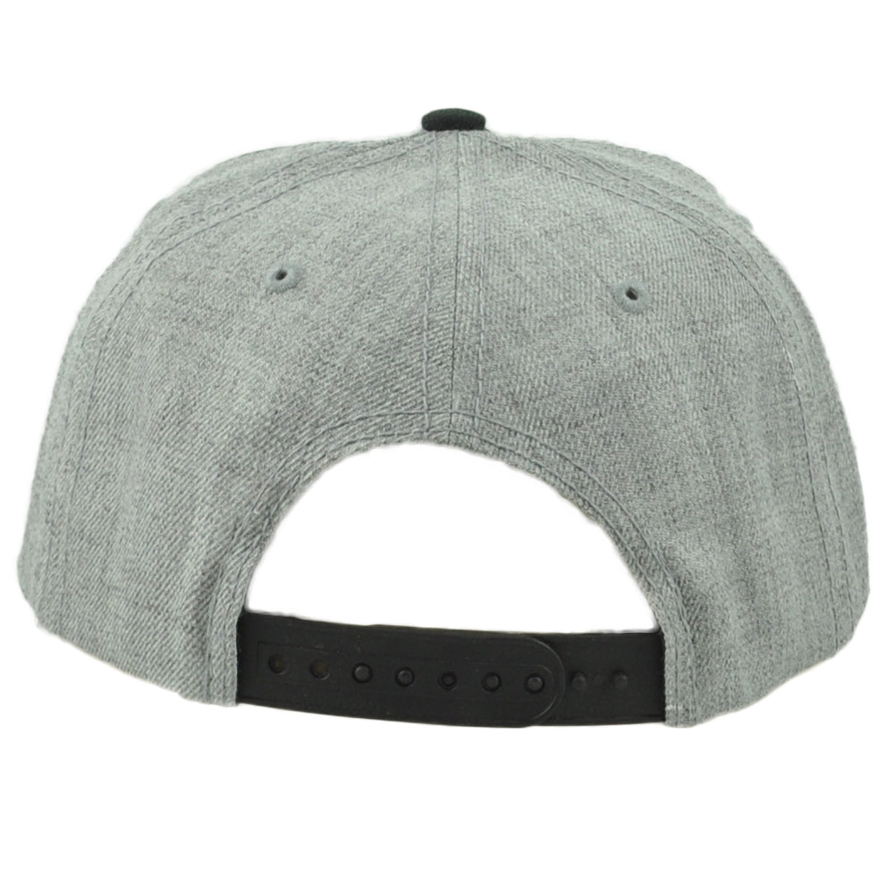 Pop Cult Street Fighter Logo Game Gray Black Flat Bill Snapback Adults Hat Cap