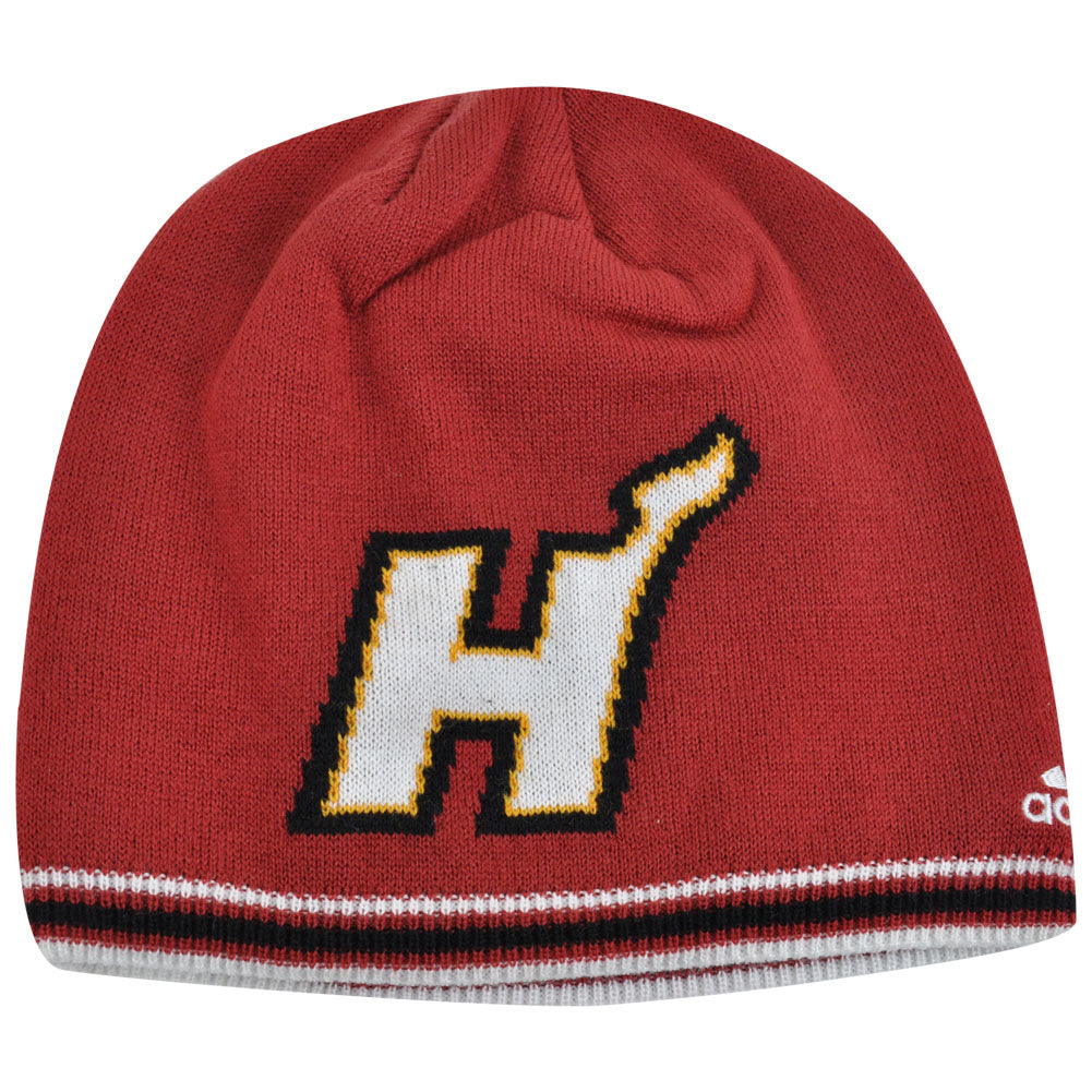 NBA Miami Heat Adidas Cuffless KF12Z Knit Beanie Toque Skully Skull Red Hat