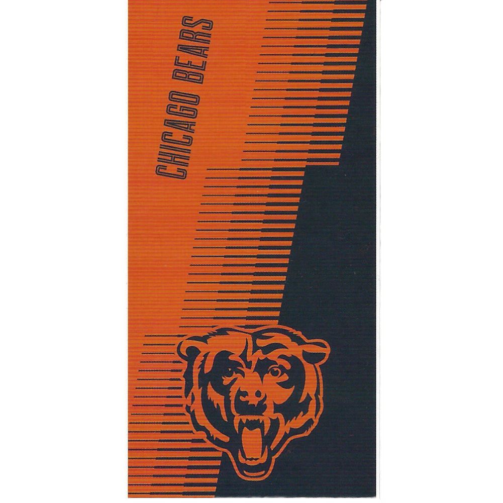 NFL Chicago Bears Jacquard 36x72 Sports Cotton Football Beach Towel White Blue