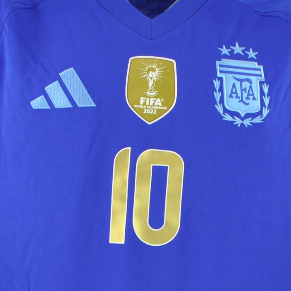Adidas Argentina 24 Messi #10 Youth Kids Soccer Futbol Away Jersey
