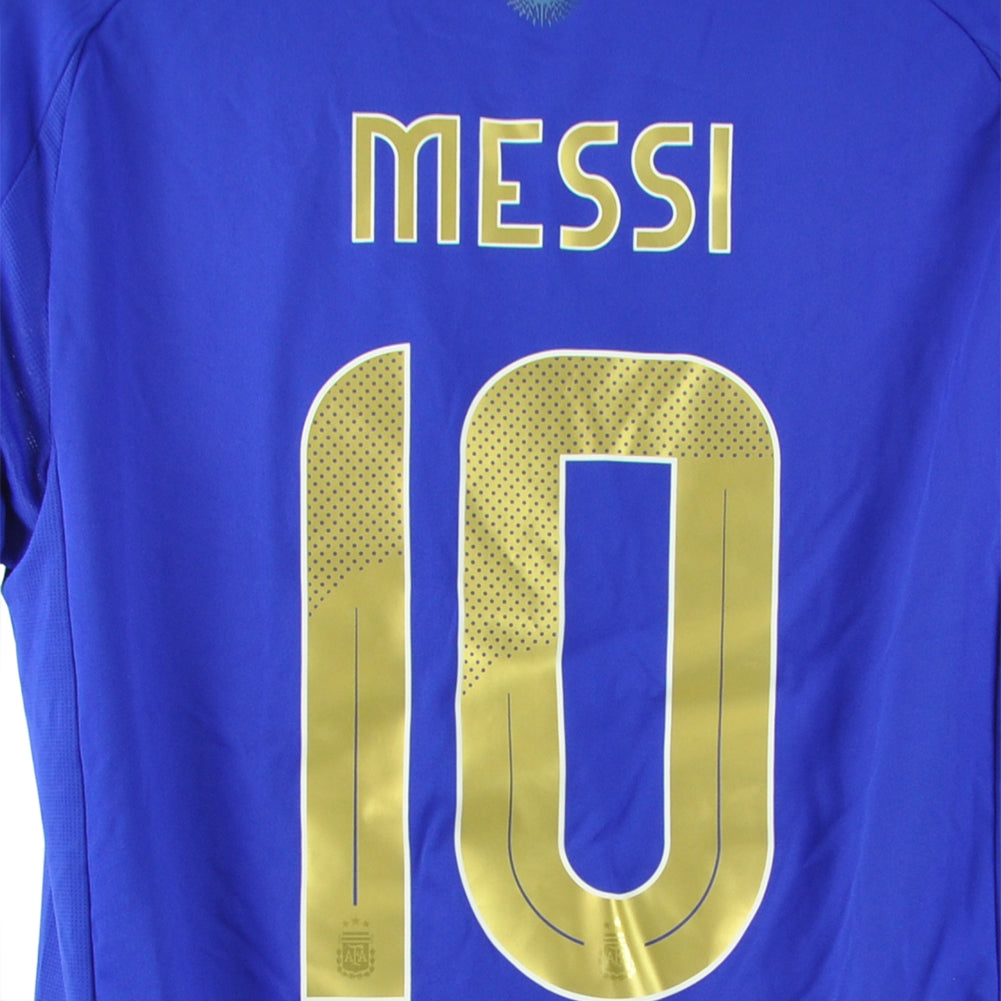 Adidas Argentina 24 Messi #10 Youth Kids Soccer Futbol Away Jersey