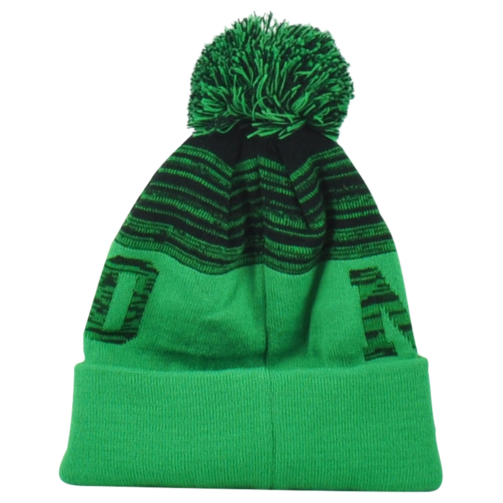 Mexico Country Pom Pom Cuffed Toque Winter Striped Green Logo Beanie Knit Soccer