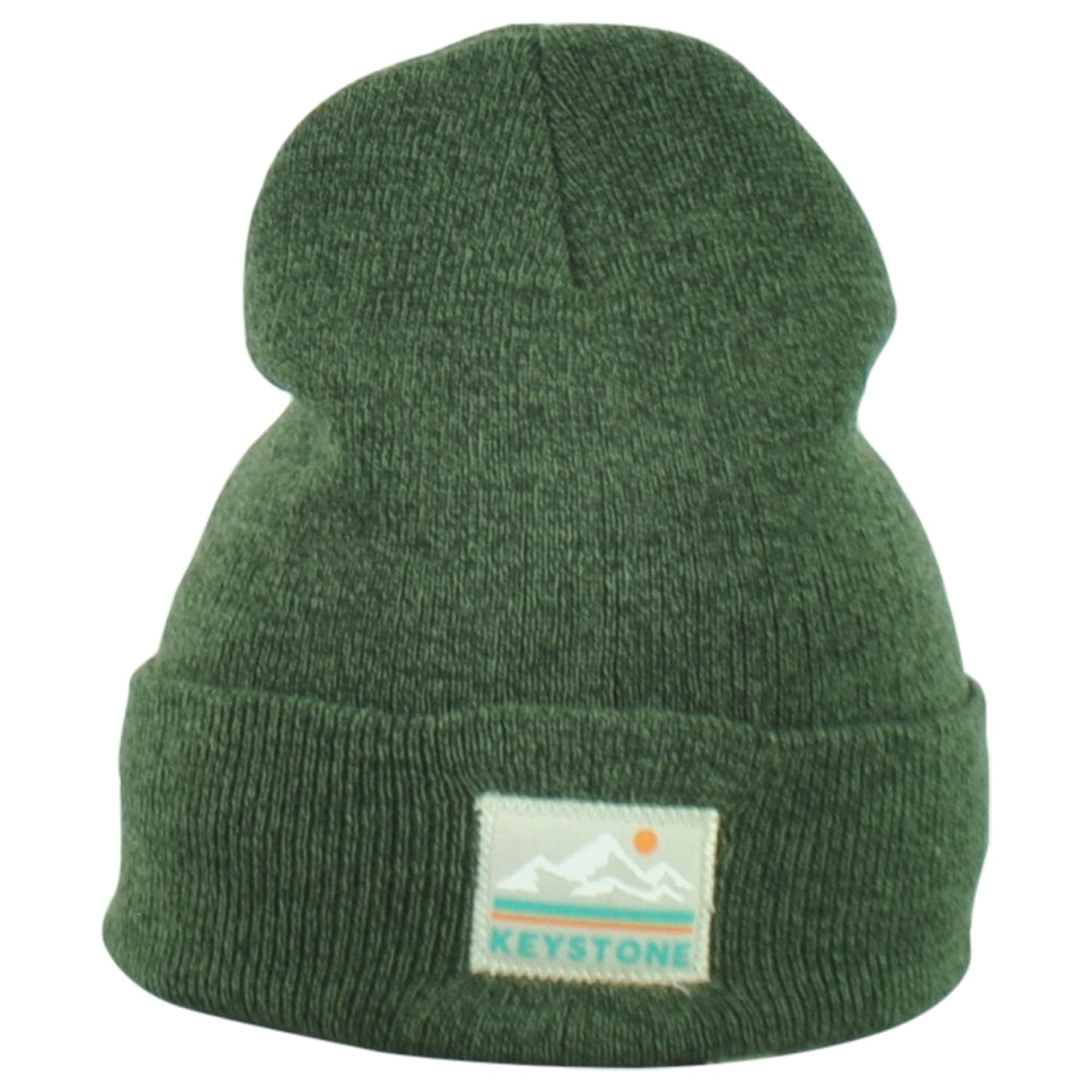 American Needle Keystone Colorado Mountains City State Green Toque Knit Beanie