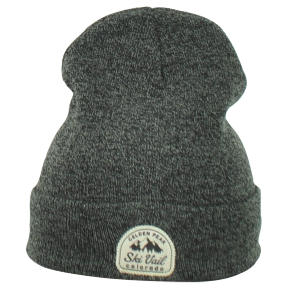 American Needle Golden Peak Ski Vail Colorado Mountains City Toque Knit Beanie