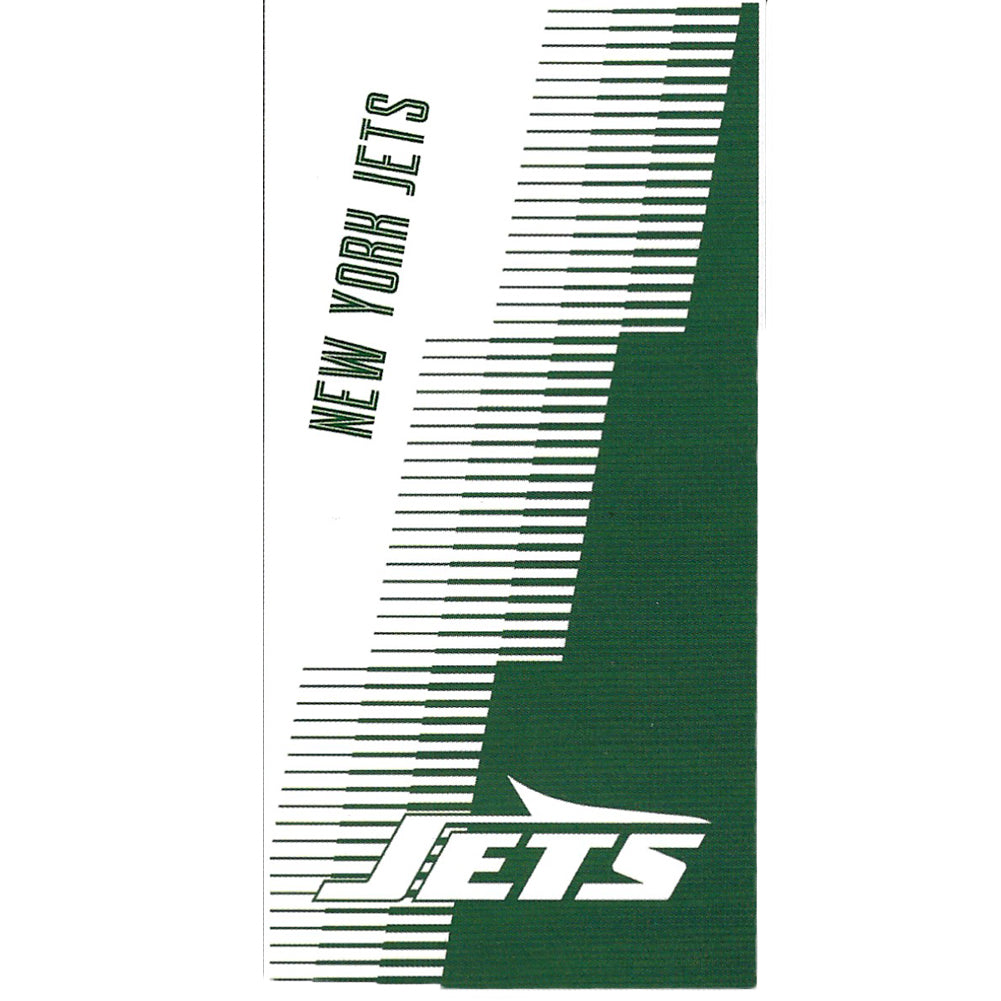 NFL New York Jets Jacquard 36x72 Sports Cotton Football Beach Towel White Green