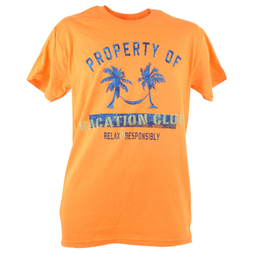 Property of South Beach Vacation Club Palm Trees Relaxing Shirt Tee SM