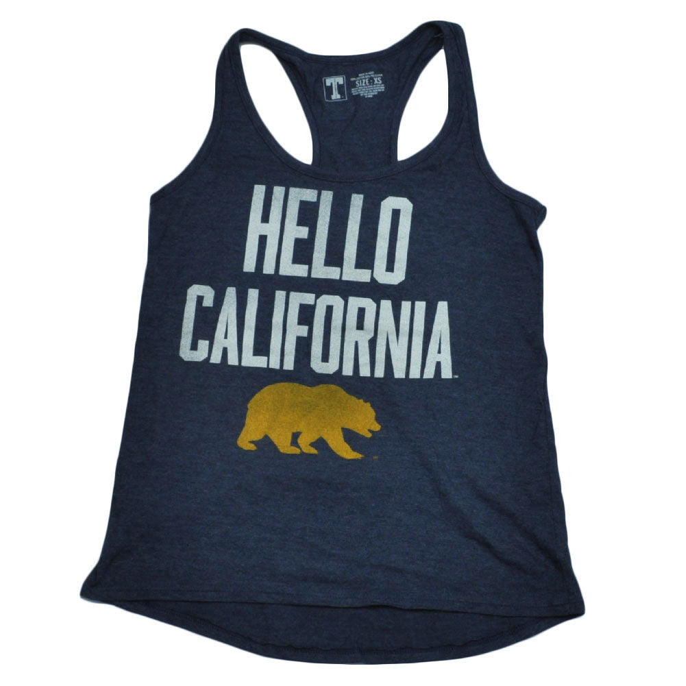 NCAA California State Golden Bears Tank Top Racerback Womens Ladies Navy