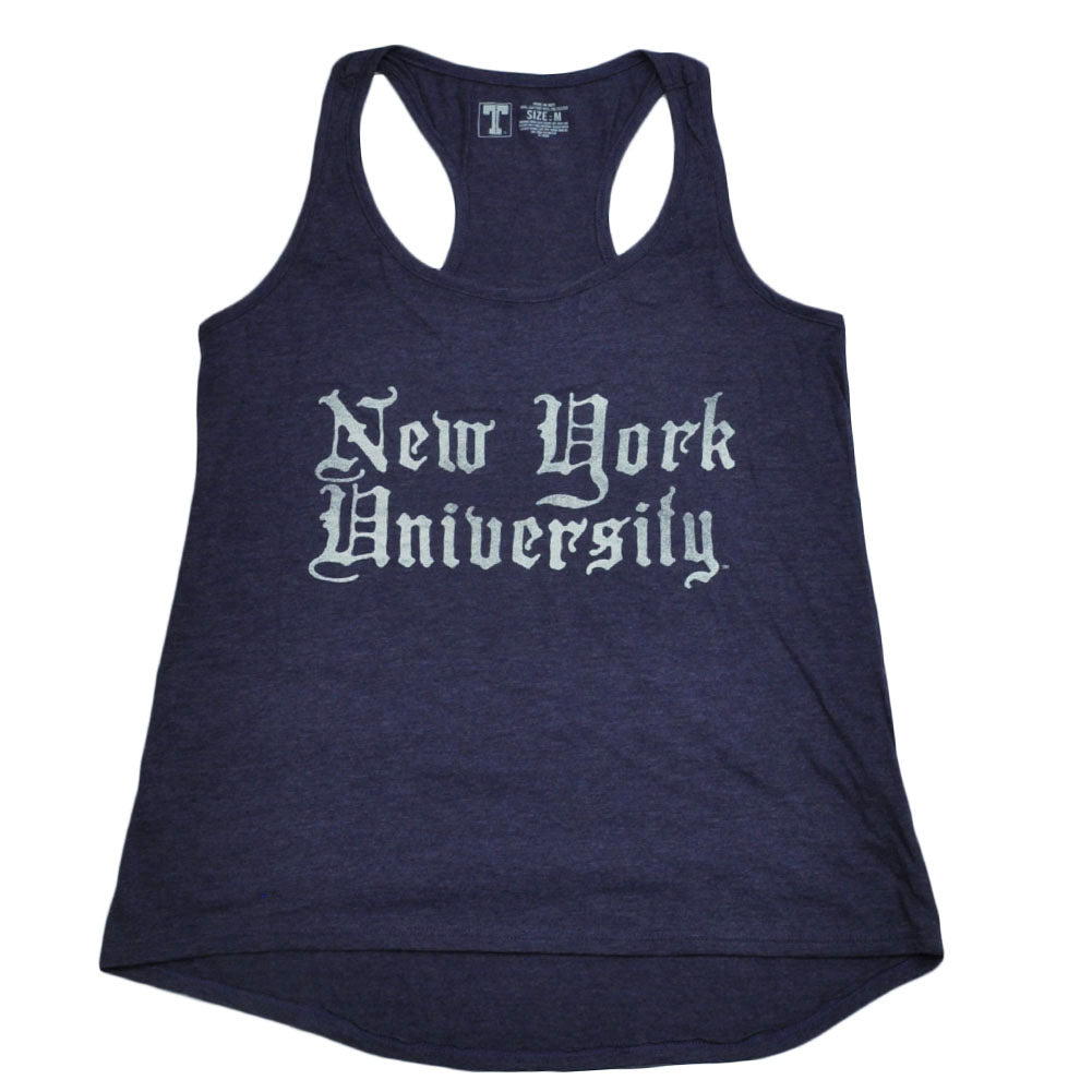 NCAA New York University Violets Women Ladies Purple Racerback Tank Top
