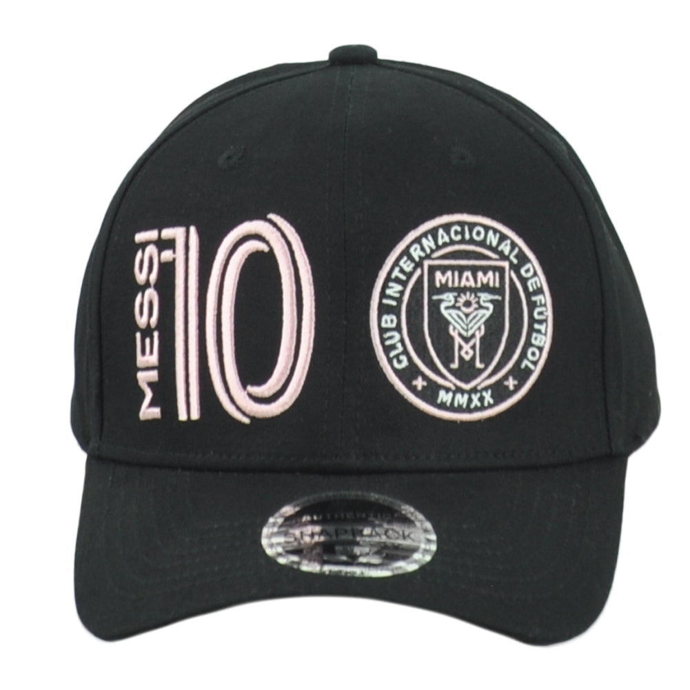MLS Inter Miami Messi #10 Goat Futbol Soccer Adjustable Black Adults Hat Cap