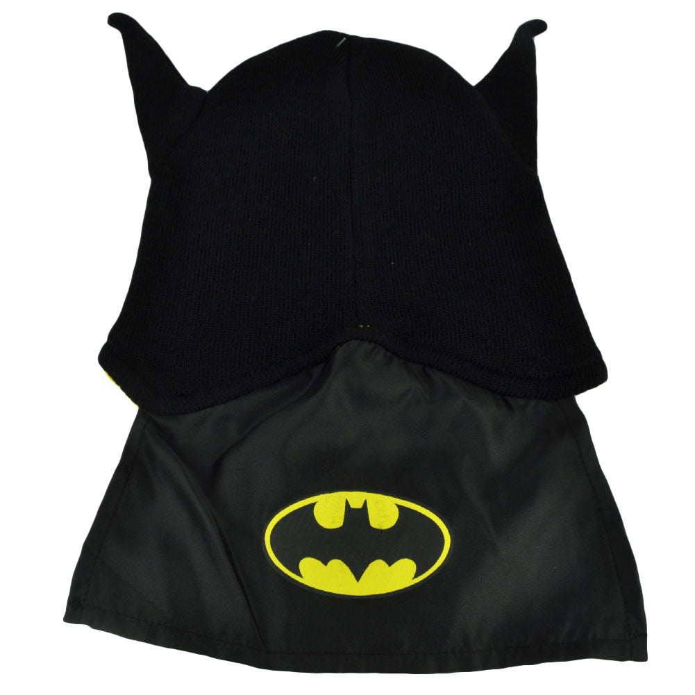 Batman Bat Ears Super Hero Cape Knit Beanie Black Toque DC Comics Cartoon Hat