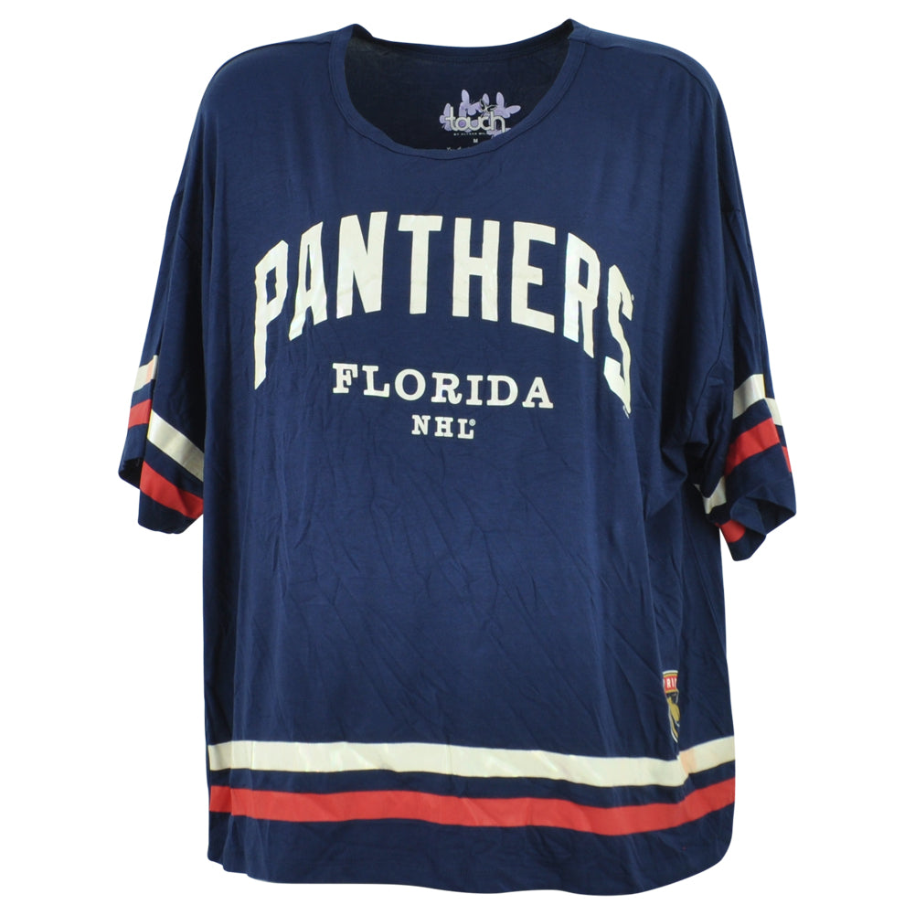 NHL Florida Panthers Hockey Womens Ladies Loose Short Sleeve Tshirt Tee