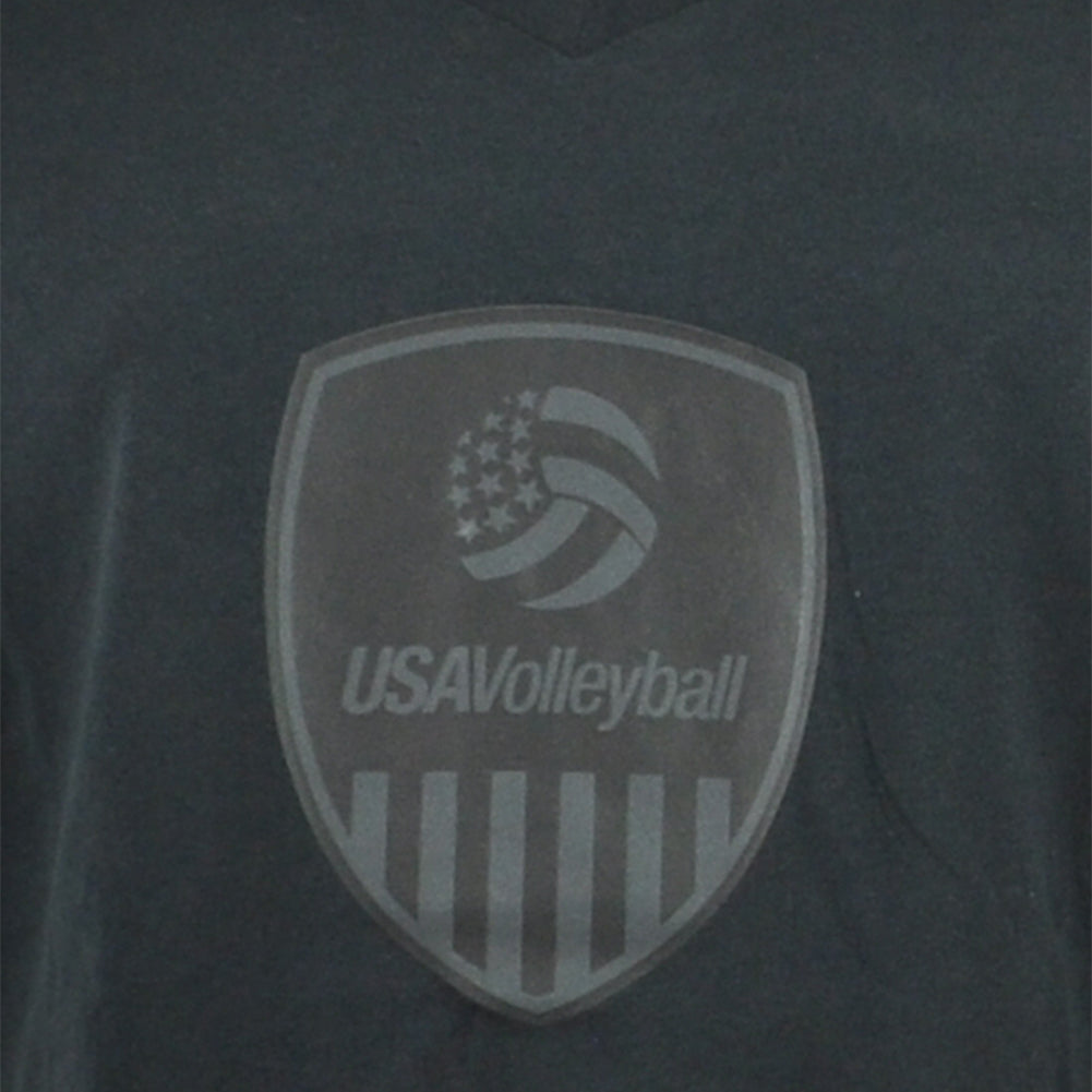 Adidas USA Volleyball Sports Short Sleeve V-Neck Womens Ladies Tshirt Tee